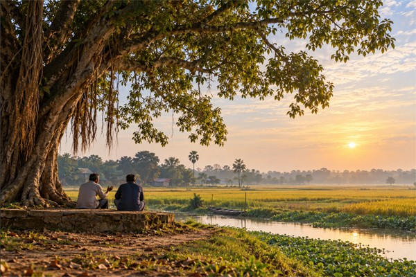 প্রকৃতিতে লেগেছে হেমন্তের ছোঁয়া