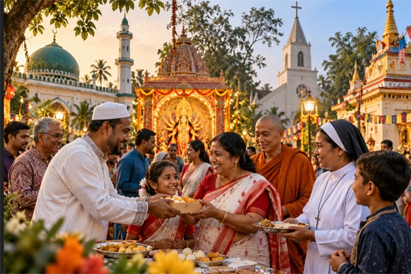 বৈচিত্র্যের মাঝে সহাবস্থান: ধর্মীয় উৎসবে আন্তঃধর্মীয় সৌহার্দ্য